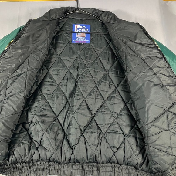 Pro Player Men's Extra Large Green Bay Packers Puffer Jacket NFL Vintage - Picture 14 of 16